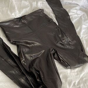 Spanx crocodile leggings